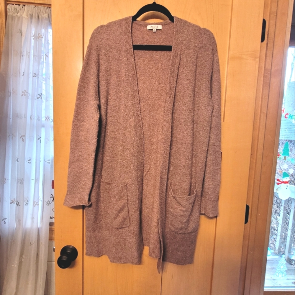 Madewell Kent Cardigan Sweater Heather Petal - Picture 6 of 8
